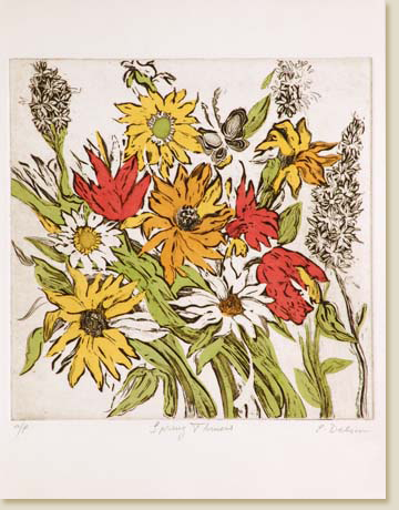 Flower Series 07: Spring Flowers by Elizabeth Delson