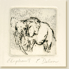 Miniatures 02: Elephant by Elizabeth Delson