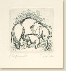 Miniatures 02: Elephants by Elizabeth Delson