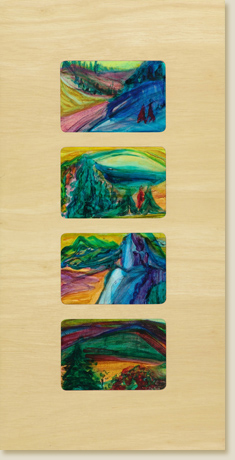 Quartet 02: Mountains (Dusk) by Elizabeth Delson