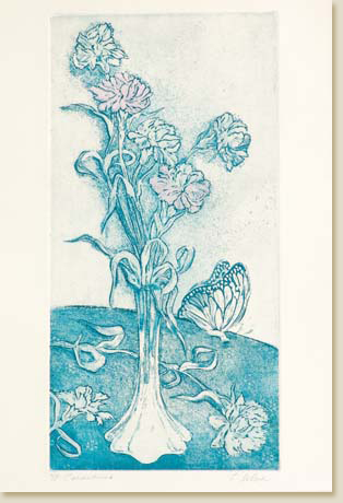 Carnations by Elizabeth Delson