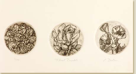 Floral Roundels by Elizabeth Delson