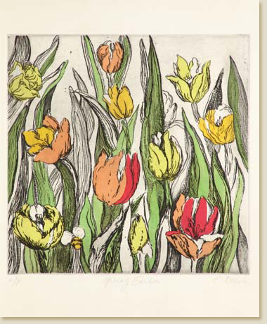 Flower Series 08: Spring Garden by Elizabeth Delson