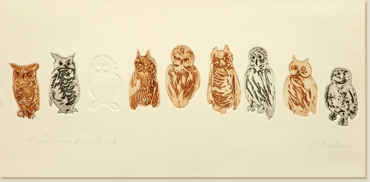 A Gathering of Owls by Elizabeth Delson