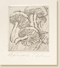 Miniatures 01: Mushrooms 2 by Elizabeth Delson